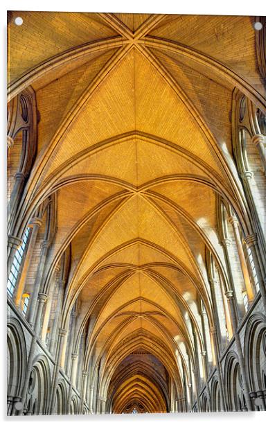 Truro Cathedral Acrylic by Ian Cocklin