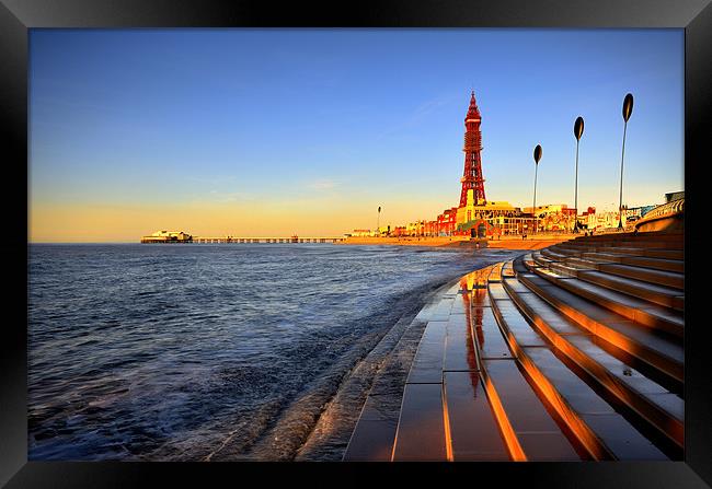 Blackpool's Golden Mile Framed Print by Jason Connolly