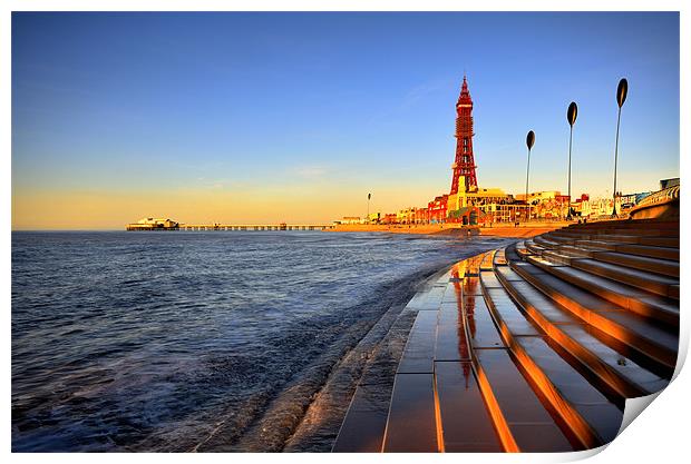Blackpool's Golden Mile Print by Jason Connolly