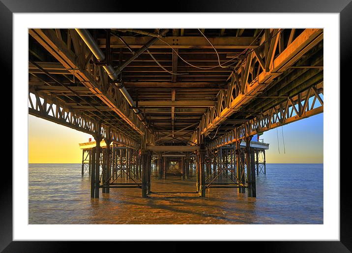 Below The Pier Framed Mounted Print by Jason Connolly