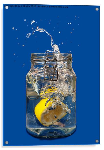 Lemon splash Acrylic by Carl Shellis