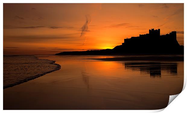 Bamburgh Sunrise Print by Northeast Images