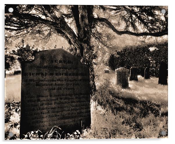 Graveyard tomstones Acrylic by Robert Gipson