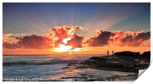 Blessed Fishermen Print by Mark Lucey