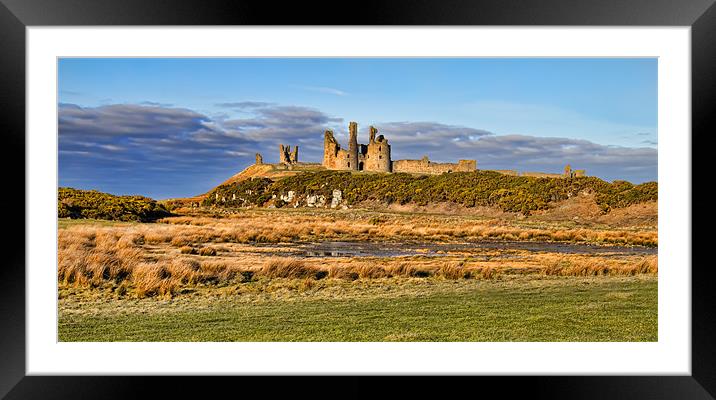 Dunstanburgh Castle Framed Mounted Print by Northeast Images