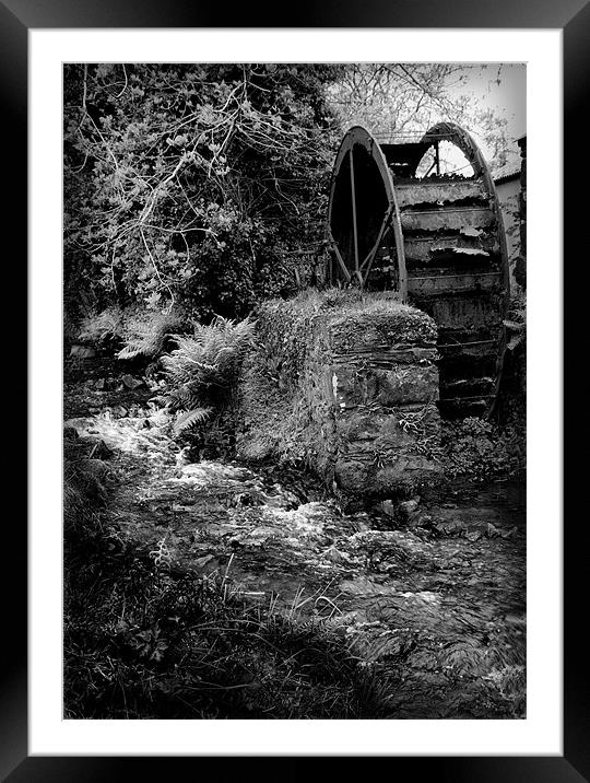 OLD MILL WHEEL Framed Mounted Print by Anthony R Dudley (LRPS)
