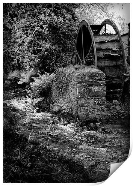 OLD MILL WHEEL Print by Anthony R Dudley (LRPS)
