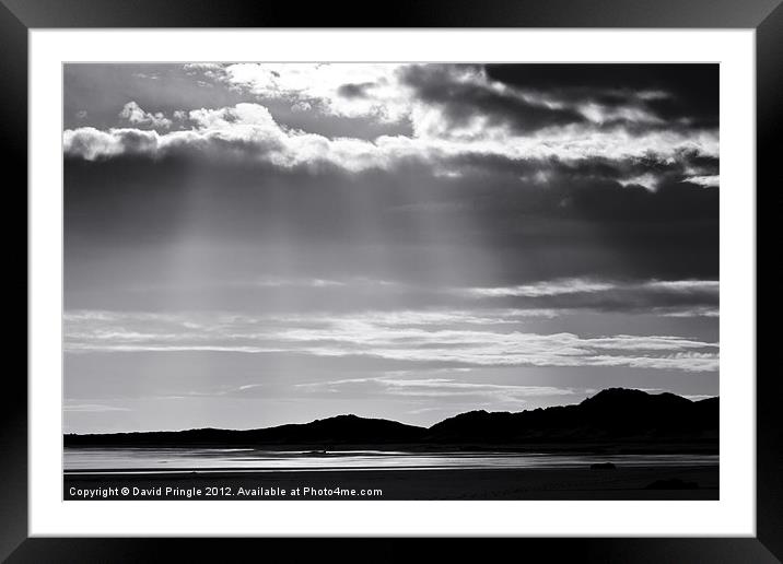 Rays of Light Framed Mounted Print by David Pringle