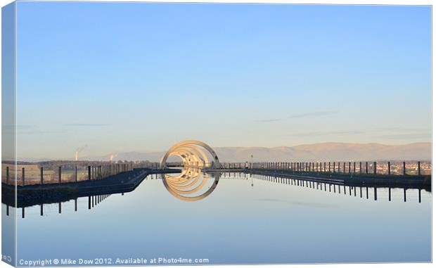 The Falkirk Wheel Canvas Print by Mike Dow