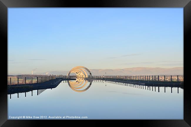 The Falkirk Wheel Framed Print by Mike Dow