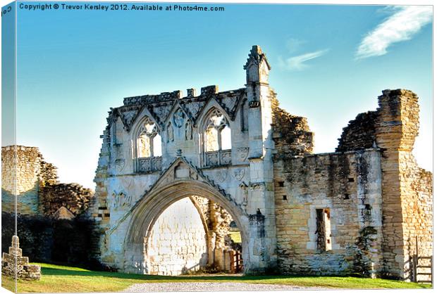 Kirkham Priory Ruins Canvas Print by Trevor Kersley RIP