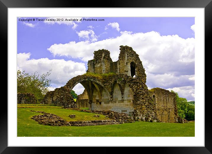 Kirkham Priory Ruins #3 Framed Mounted Print by Trevor Kersley RIP