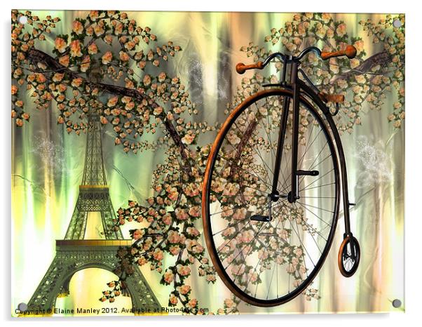 A Paris Spring Acrylic by Elaine Manley