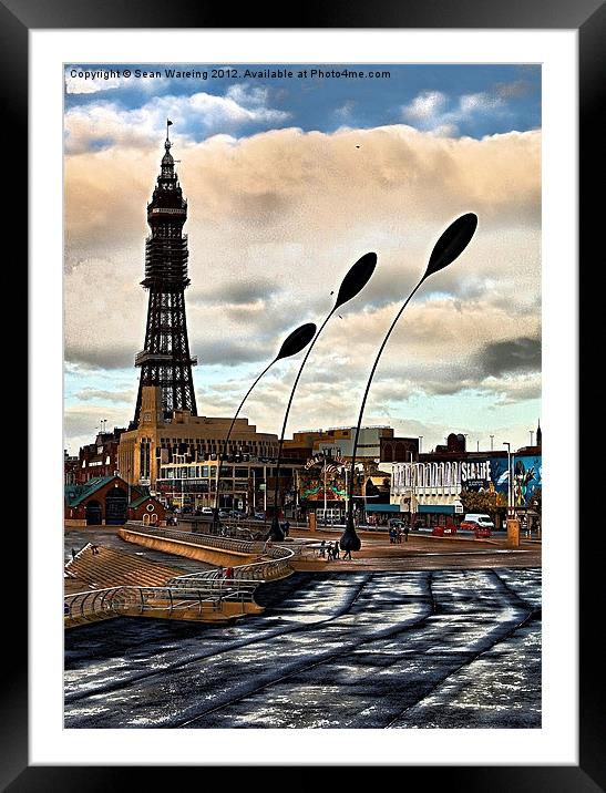Blackpool Prom. Framed Mounted Print by Sean Wareing