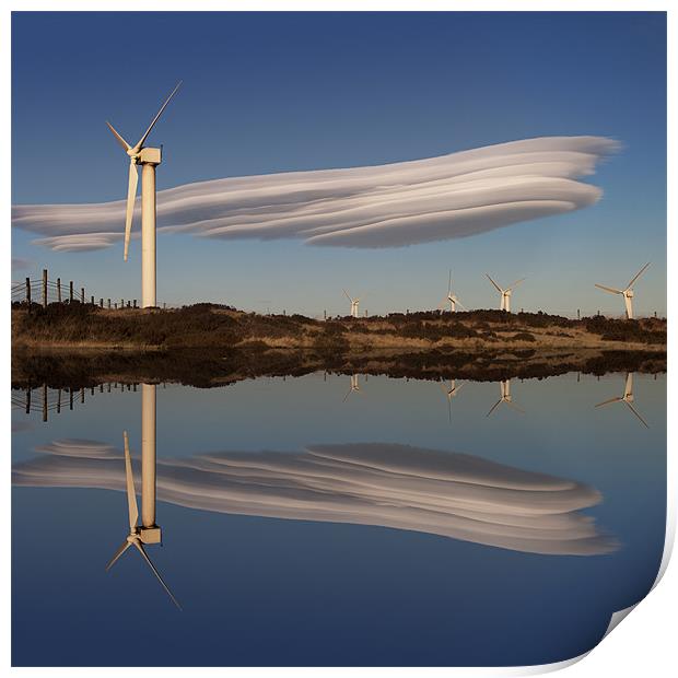 Lenticular Cloud Reflection Print by Brian Middleton