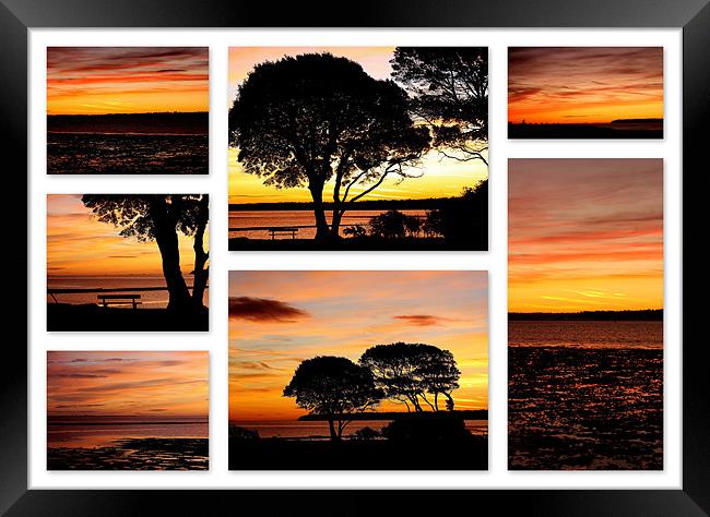 Lepe Collage Framed Print by Louise Godwin