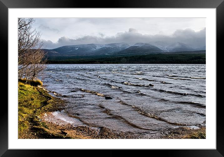Waves on Loch Morlich Framed Mounted Print by Jacqi Elmslie