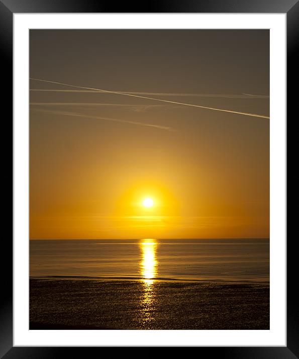 Tranquil Sunset Framed Mounted Print by Aran Smithson