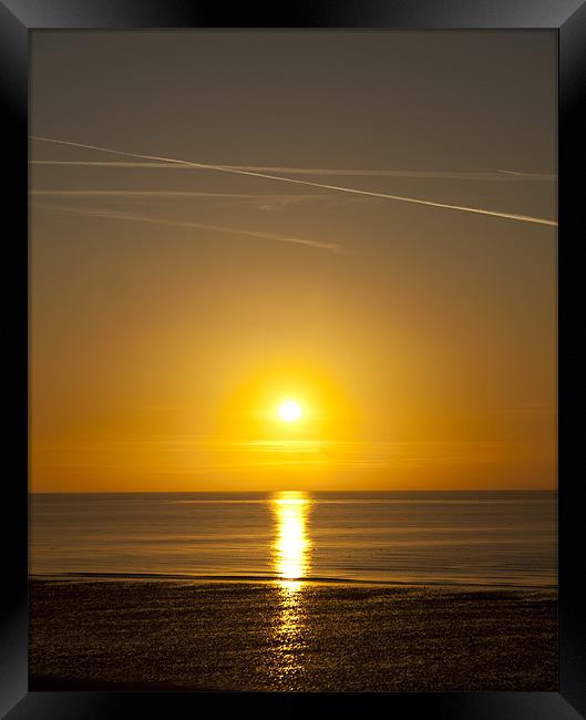 Tranquil Sunset Framed Print by Aran Smithson