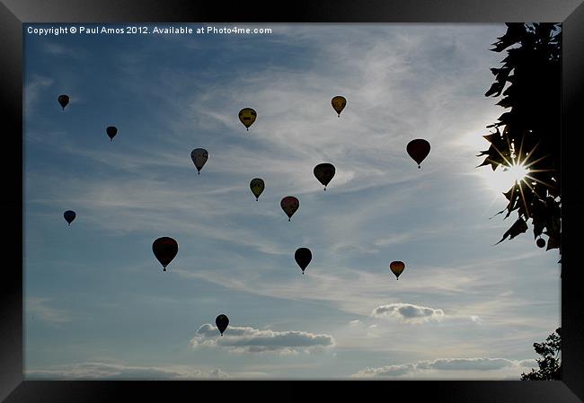Up Up and away Framed Print by Paul Amos
