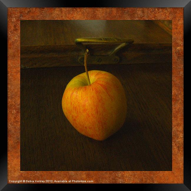 Apple Framed Print by Debra Kelday