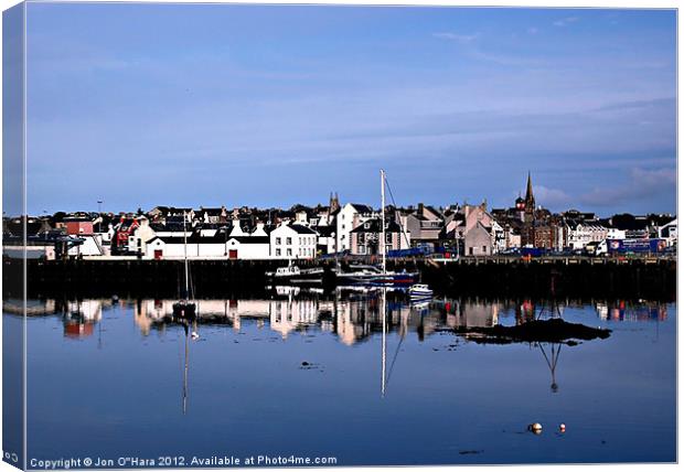 Harbouring reflections Canvas Print by Jon O'Hara