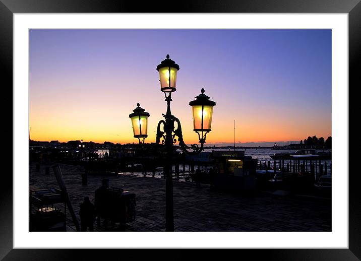 Good Morning Venice Framed Mounted Print by barbara walsh