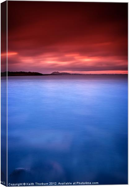 The Evening sky Canvas Print by Keith Thorburn EFIAP/b