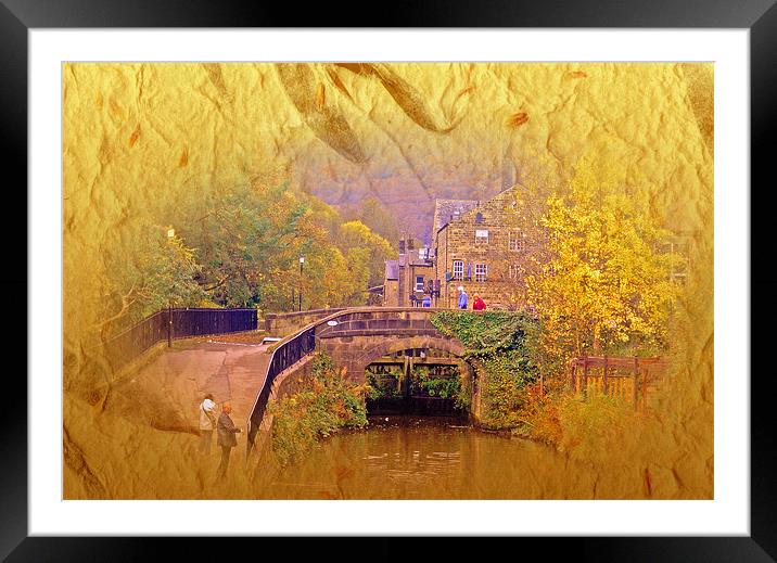Bridge at Hebden Framed Mounted Print by Jacqui Kilcoyne