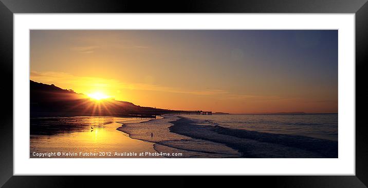 The Calming Sunrise Framed Mounted Print by Kelvin Futcher 2D Photography