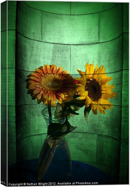 Two stone flowers Canvas Print by Nathan Wright