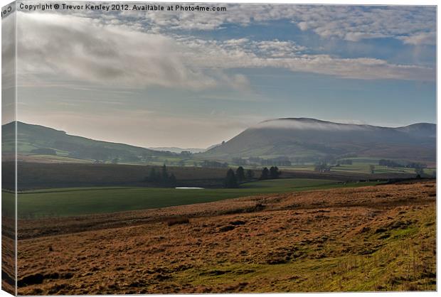 Mist in the Dales Canvas Print by Trevor Kersley RIP