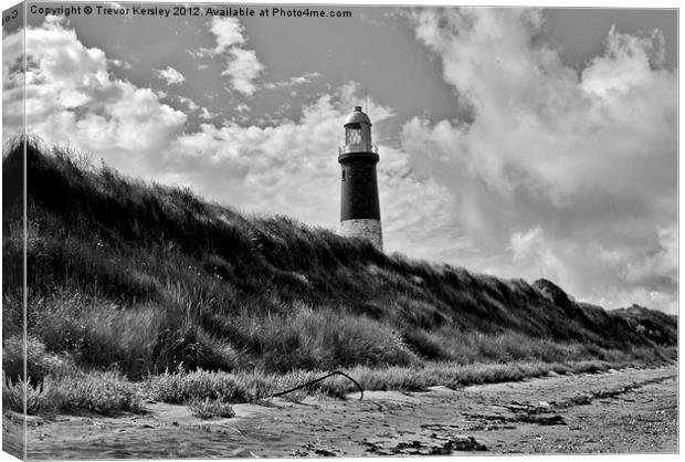 Old Lighthouse - Spurn Point Canvas Print by Trevor Kersley RIP