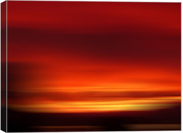 Blazing sunset Canvas Print by Robert Gipson