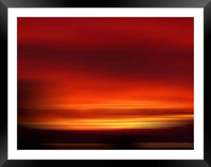 Blazing sunset Framed Mounted Print by Robert Gipson
