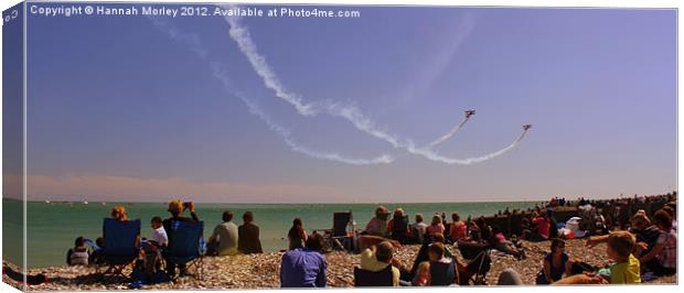 Airbourne, Eastbourne Canvas Print by Hannah Morley