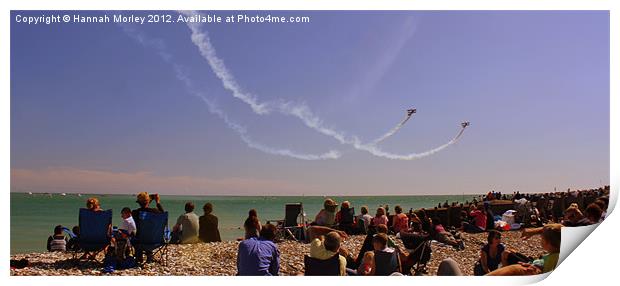 Airbourne, Eastbourne Print by Hannah Morley