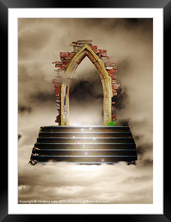 Heavens Gate2 Framed Mounted Print by Christine Lake