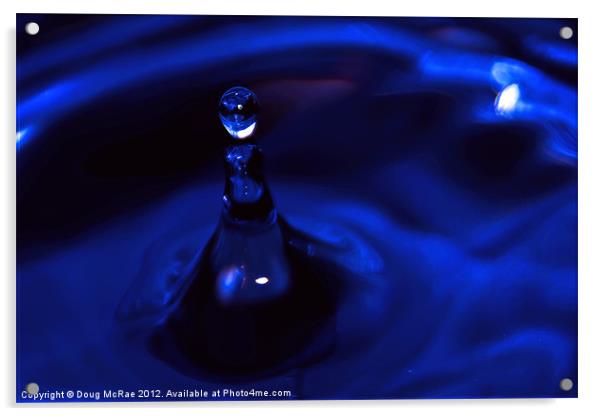 Blue splash Acrylic by Doug McRae
