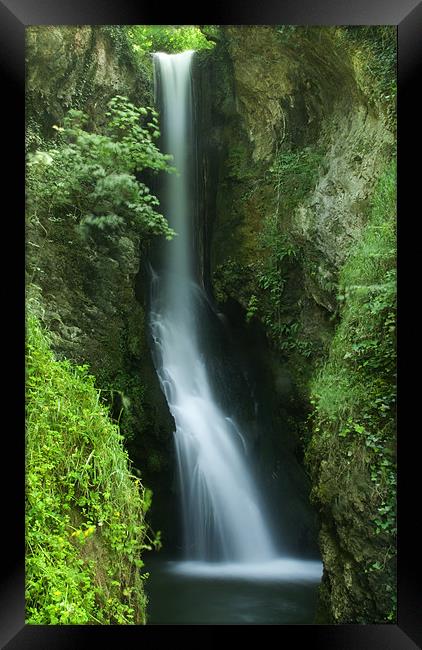 Waterfall at Dyserth Framed Print by Wayne Molyneux