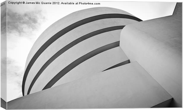 Guggenheim Facade Canvas Print by James Mc Quarrie