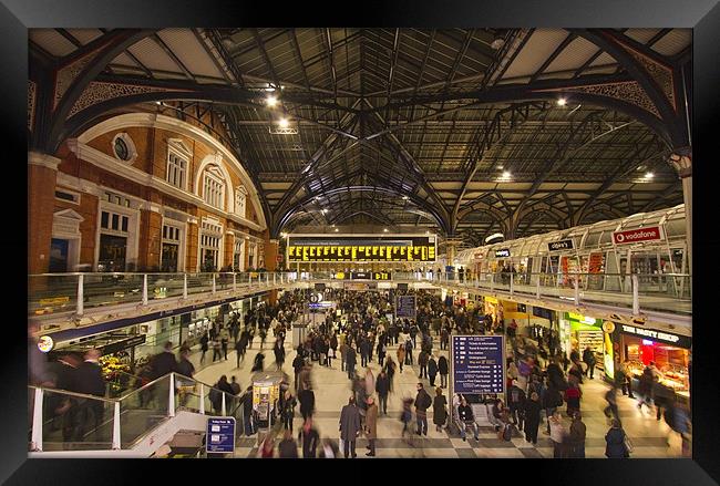 Liverpool Street Station Framed Print by David French