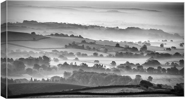 Morning Mists Canvas Print by Daniel Bristow