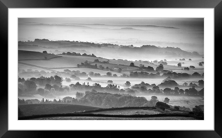 Morning Mists Framed Mounted Print by Daniel Bristow