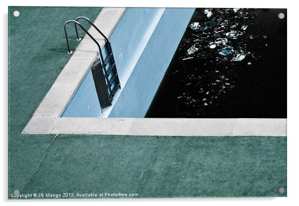 Swimming Pool Steps Acrylic by JG Mango