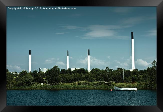 Copenhagen Chimney Stacks Framed Print by JG Mango