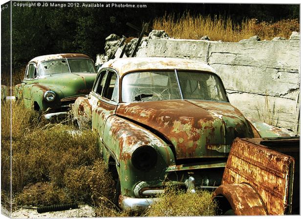 Beat Old Cars Canvas Print by JG Mango