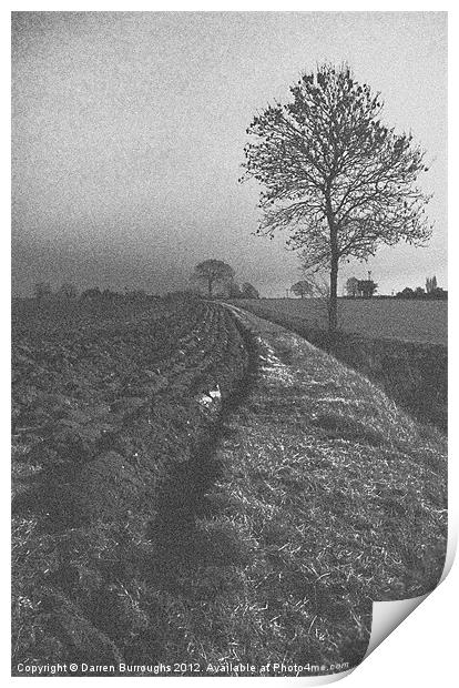 Vintage Norfolk Farming England Print by Darren Burroughs