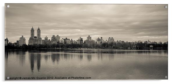New York Central Park Skyline Acrylic by James Mc Quarrie