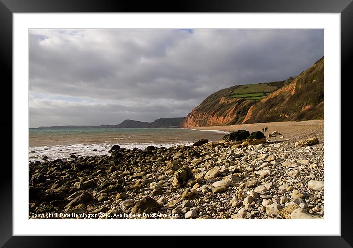Salcombe Mouth Framed Mounted Print by Pete Hemington